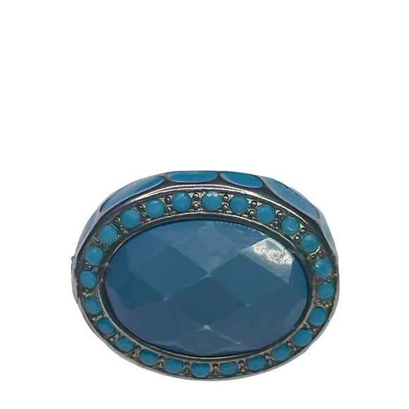 10/$25🦋 Blue Stone Fashion Ring - Size 7.5 - Picture 1 of 9